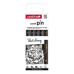 UNI Uni-ball PIN Fineliner Drawing pens - tenké linery - sada 5 ks - SKETCHING