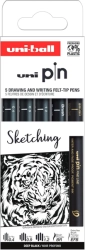 UNI Uni-ball PIN Fineliner Drawing pens - tenké linery - sada 5 ks - SKETCHING