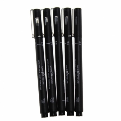 UNI Uni-ball PIN Fineliner Drawing pens BLACK - tenké linery - sada 5 ks