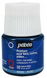 PEBEO P.Bo Deco  perleťové akrylové barvy - 45 ml - různé odstíny, barva blue pearl