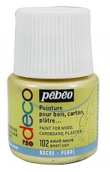 PEBEO P.Bo Deco PEARL perleťové akrylové barvy - 45 ml - různé odstíny, barva pearl sun