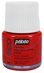 PEBEO P.Bo Deco PEARL perleťové akrylové barvy - 45 ml - různé odstíny, barva red pearl