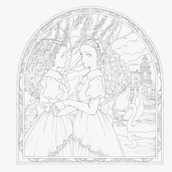 Victorian Fantasy Collection: Kuroimori Coloring Book - JAPONSKO