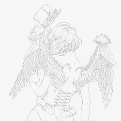 Victorian Fantasy Collection: Kuroimori Coloring Book - JAPONSKO