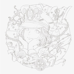 Victorian Fantasy Collection: Kuroimori Coloring Book - JAPONSKO
