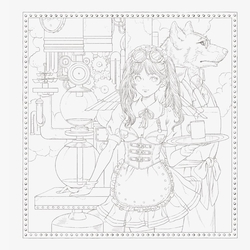 Victorian Fantasy Collection: Kuroimori Coloring Book - JAPONSKO