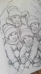 Vintage Christmas Coloring Book for Adults - Max Brenner