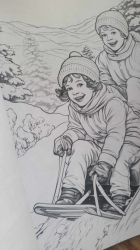 Vintage Christmas Coloring Book for Adults - Max Brenner