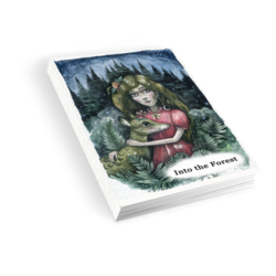 Spirits of Nature: Into the Forest - coloring postcards - Karolina Kubikowska 