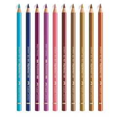 BALÍČEK na kurz kreslení pastelkami Nikol Charvátové - portréty zvířat - Polychromos - DOPLŃKOVÁ SADA ZÁŘIVÝCH ODSTÍNŮ