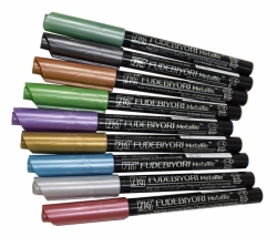 Zig Fudebiyori Metallic Brush Pens - metalické markery - sada 8 ks
