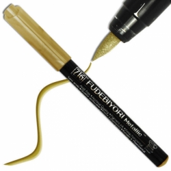 Zig Fudebiyori Metallic Brush Pens - metalické markery - sada 8 ks