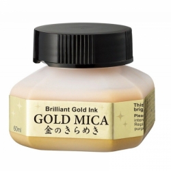 ZIG Kuretake GOLD MICA Ink - zlatý inkoust - 60 ml