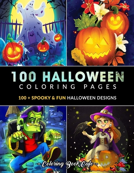 100 Halloween Coloring Pages - Coloring Book Cafe