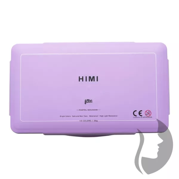 HIMI Jelly Cup Gouache Set Pastel edition - kvašové barvy - sada 18 x 30 ml - PASTELOVÉ