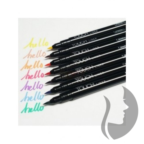 TOUCH Liner Brush - ShinHan Art - sada 12 ks - barevné štětcové
