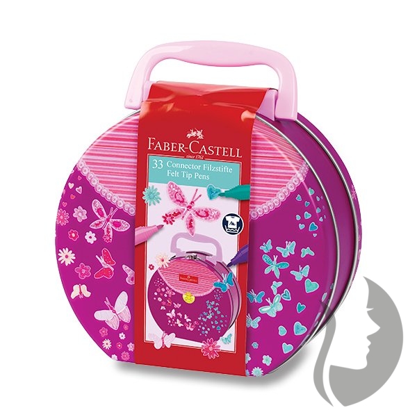 Faber-Castell Connector Dětské fixy - kabelka - 33 barev