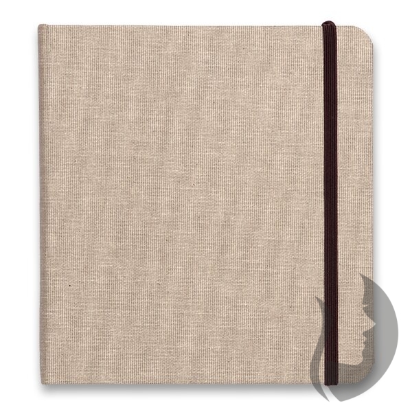 Clairefontaine GOLDLINE Natural - album v šité vazbě (20 x 20 cm, 180 g/m2) - 32 listů