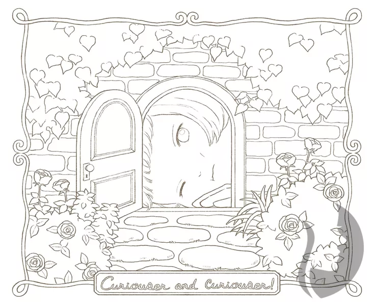 Alice in Wonderland and Dinah – Tokimeku Coloring Book Series (Alenka v říši divů a Dina) - JAPONSKO