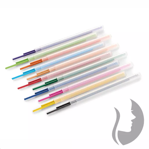 APLI Color Click - náhradní tuhy pro stiskací pastelky - 2 x 12 barev