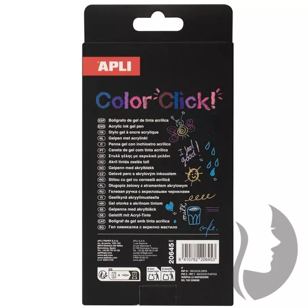 APLI Color Click Acrylic Gel pen - sada gelových per - EARLY SPRING - 6 ks