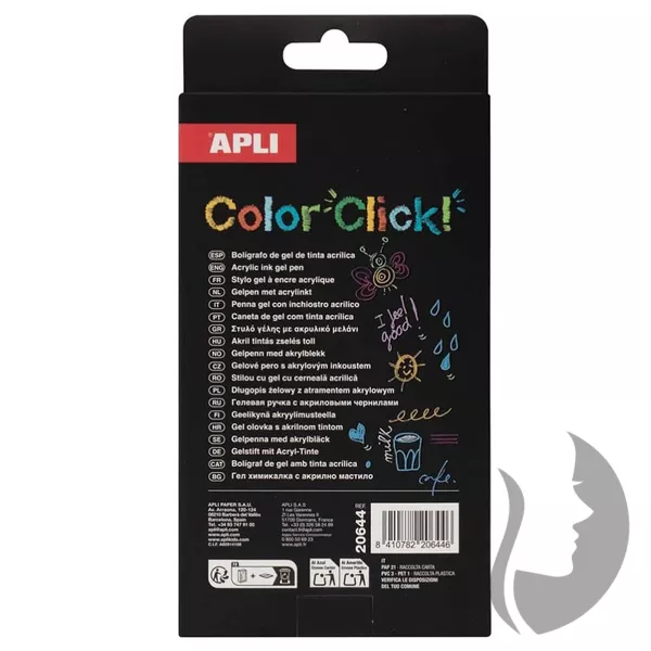 APLI Color Click Acrylic Gel pen - sada gelových per - GOLDEN AUTUMN - 6 ks
