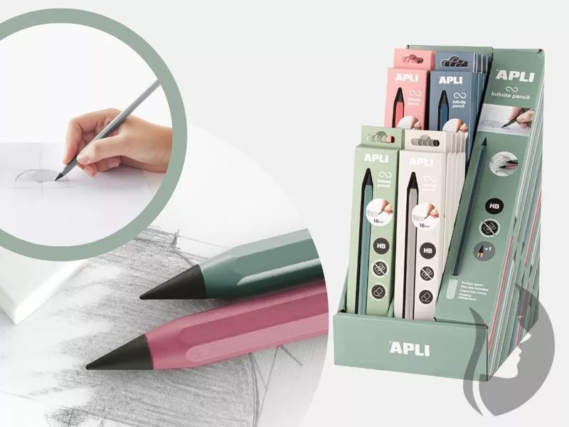 APLI Infinite pencil - nekonečná tužka METALLIC - HB - 4 barvy