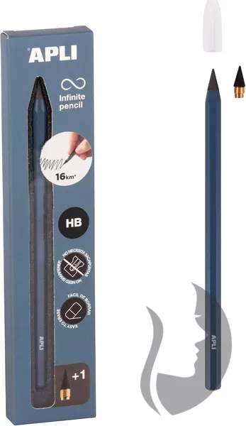 APLI Infinite pencil - nekonečná tužka METALLIC - HB - 4 barvy
