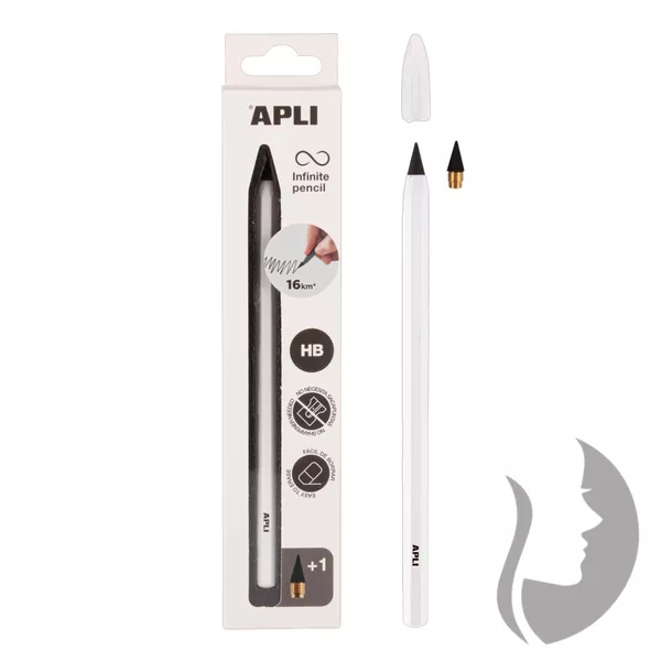 APLI Infinite pencil - nekonečná tužka NEON - HB - 4 barvy