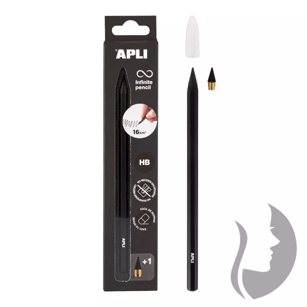 APLI Infinite pencil - nekonečná tužka NEON - HB - 4 barvy