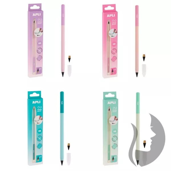APLI Infinite pencil - nekonečná tužka NORDIC - HB - 4 barvy