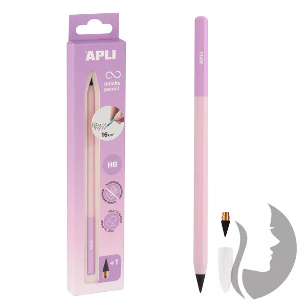 APLI Infinite pencil - nekonečná tužka NORDIC - HB - 4 barvy