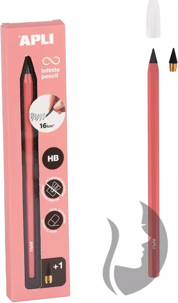 APLI Infinite pencil - nekonečná tužka METALLIC - HB - 4 barvy