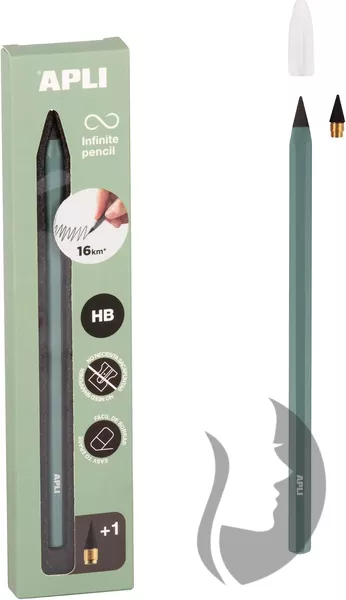 APLI Infinite pencil - nekonečná tužka METALLIC - HB - 4 barvy