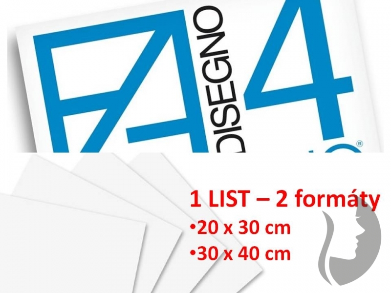 ART FABRIANO Disegno 4 SMOOTH - (220g/m2) - jednotlivé listy - 2 formáty