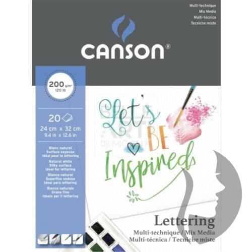 CANSON - Lettering - 200 g/m2, A4, 20 listů