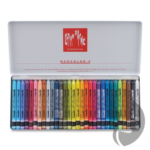 Caran d´Ache NEOCOLOR II - akvarelové voskové pastely - sada 30 ks