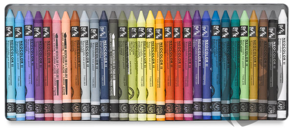 Caran d´Ache NEOCOLOR II - akvarelové voskové pastely - sada 30 ks