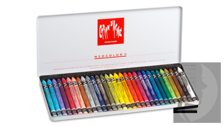 Caran d´Ache NEOCOLOR II - akvarelové voskové pastely - sada 30 ks