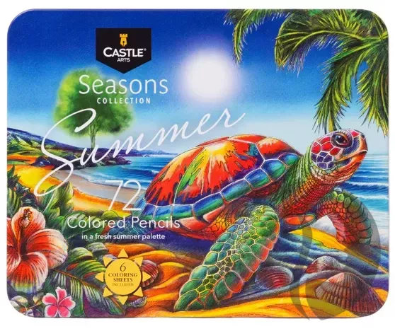 Castle Art Supplies - umělecké pastelky - 72 ks - SUMMER