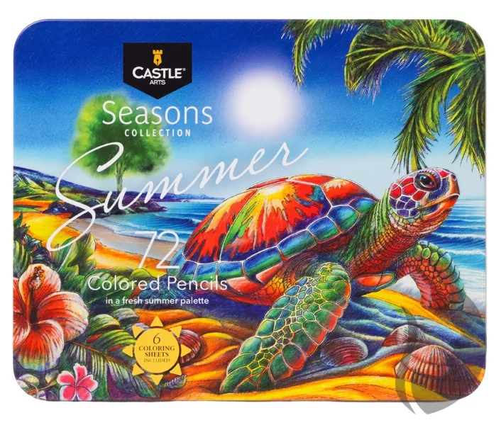 Castle Art Supplies - umělecké pastelky - 72 ks - SUMMER