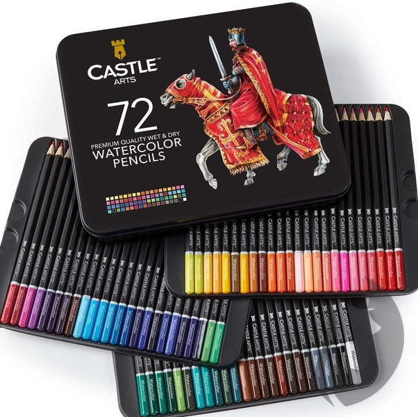 Castle Art Supplies WATERCOLOR - akvarelové pastelky - sada 72 ks