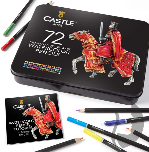 Castle Art Supplies 72 Watercolor Pencils Set