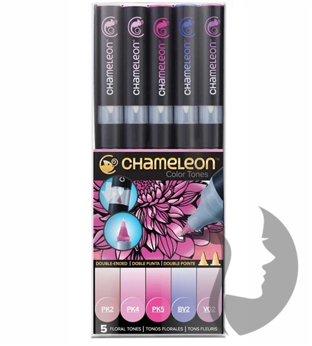 Chameleon Pen Color Tones - tónovací fixy - sada Floral Tones - 5ks 