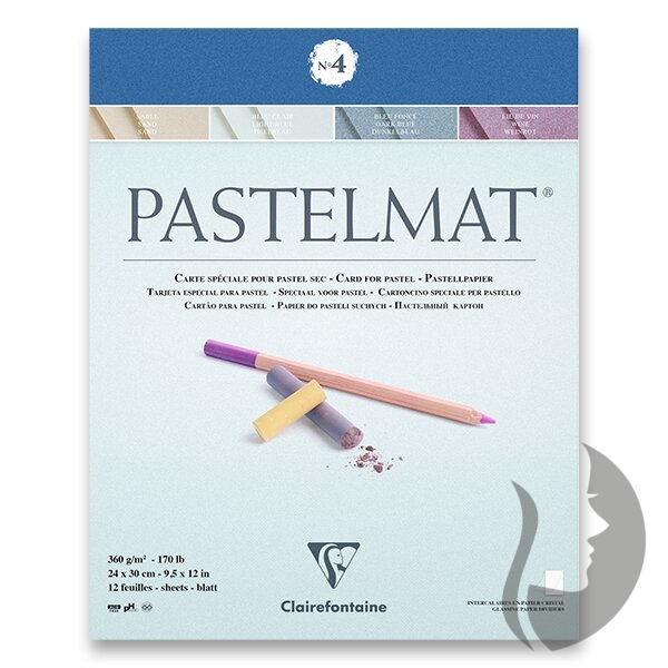 Clairefontaine PASTELMAT No.4 - skicák na pastel (360 g/m2, 12 listů) - 2 rozměry