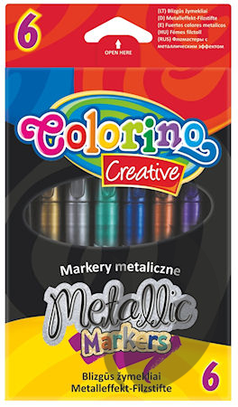  Colorino Creative - metalické značkovače (fixy)