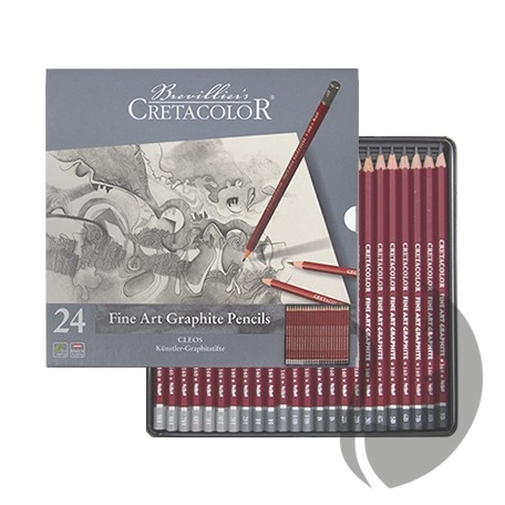 Cretacolor CLEOS - grafitová tužka - sada 24 ks