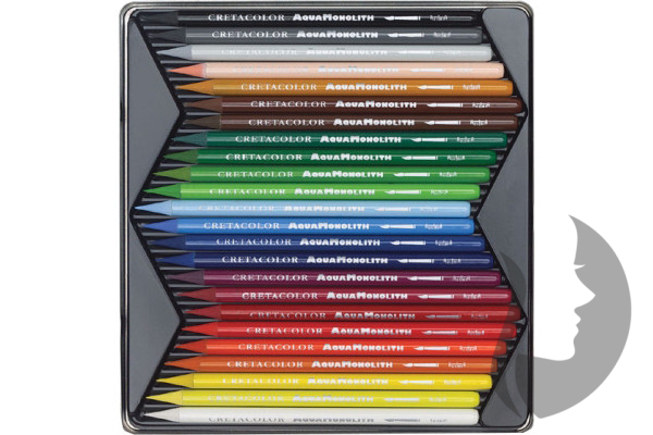 Cretacolor Aqua Monolith - akvarelová Progressa - sada 24 ks