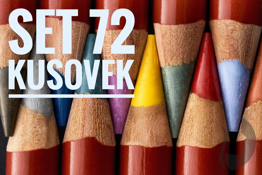 DERWENT Drawing - měkké pastelky - 72 barev v kusovkách