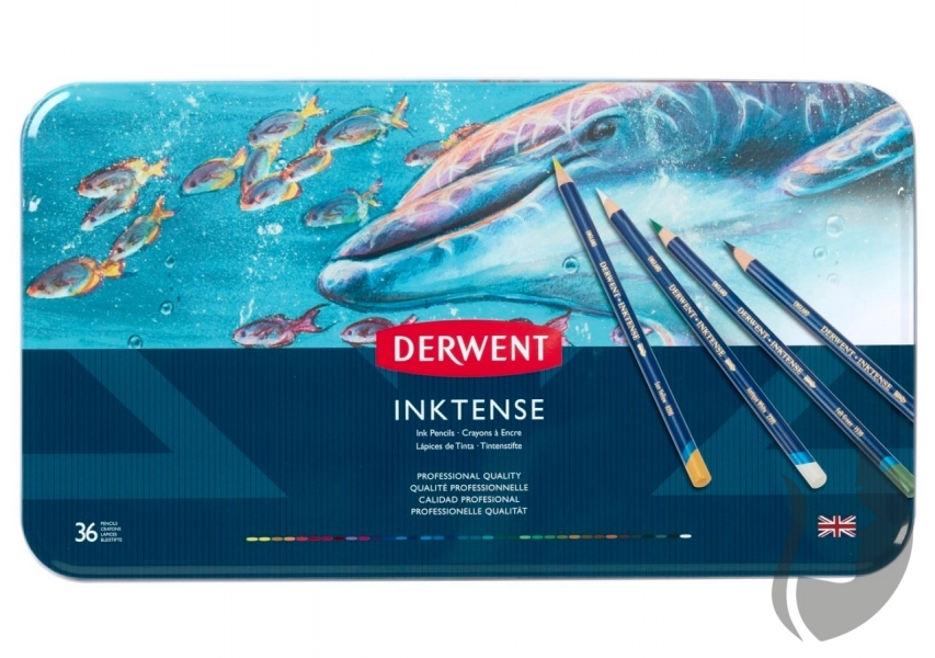 DERWENT Inktense - sada 36 ks - rozmývatelné pastelky